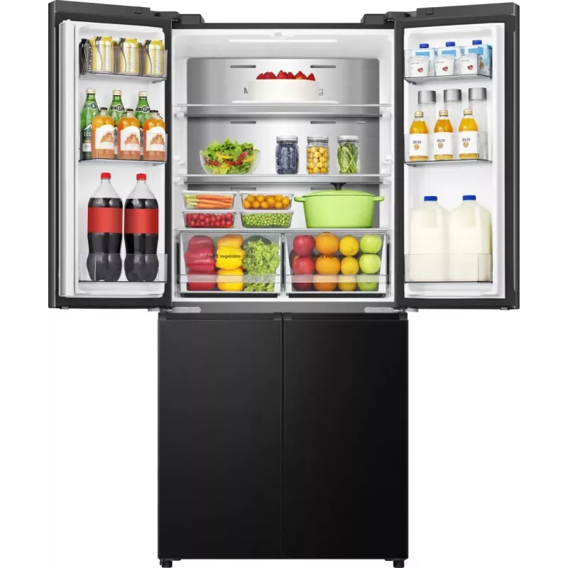 Hisense RQ5P470SAFD libera installazione 483 L nero, acciaio inox