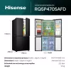 Hisense RQ5P470SAFD libera installazione 483 L nero, acciaio inox
