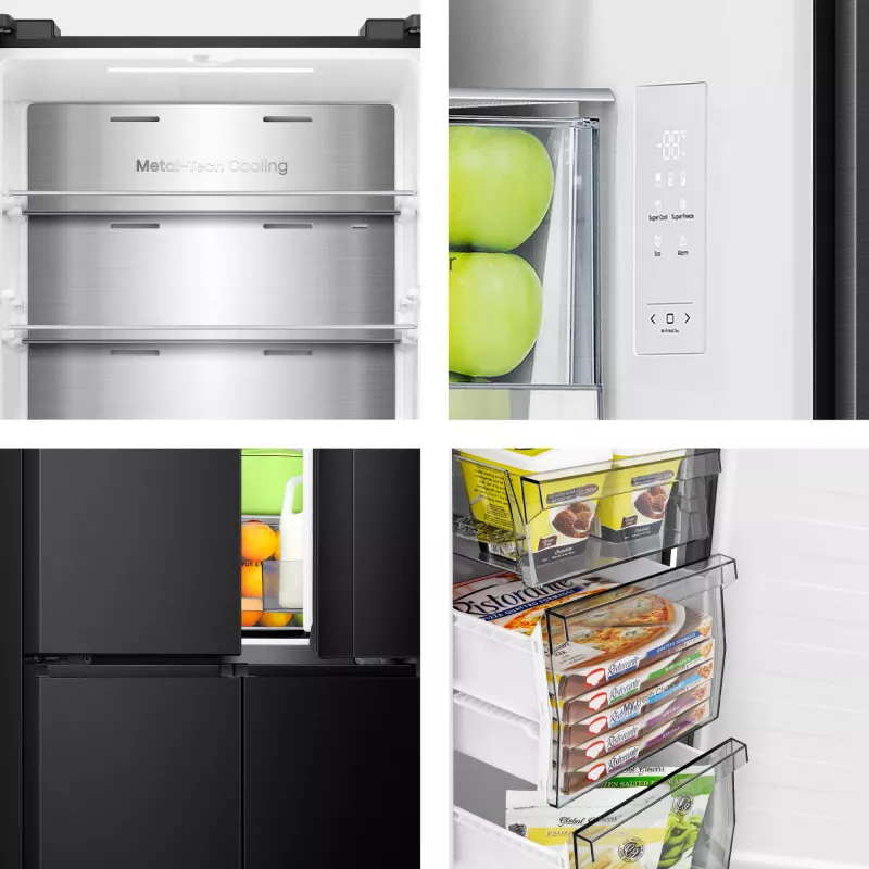 Hisense RQ5P470SAFD libera installazione 483 L nero, acciaio inox