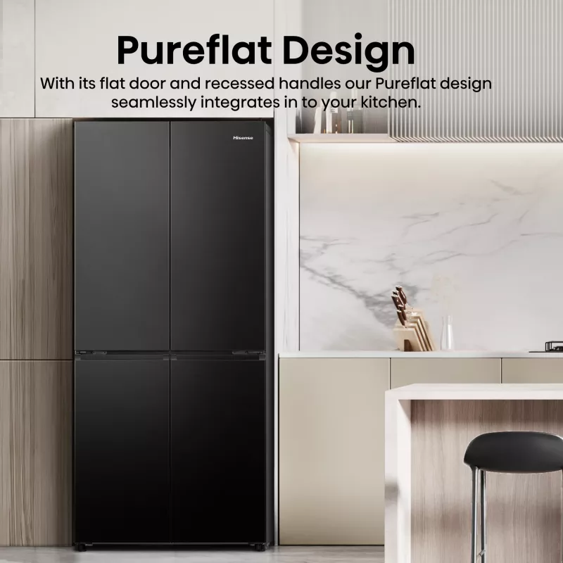 Hisense RQ5P470SAFD libera installazione 483 L nero, acciaio inox