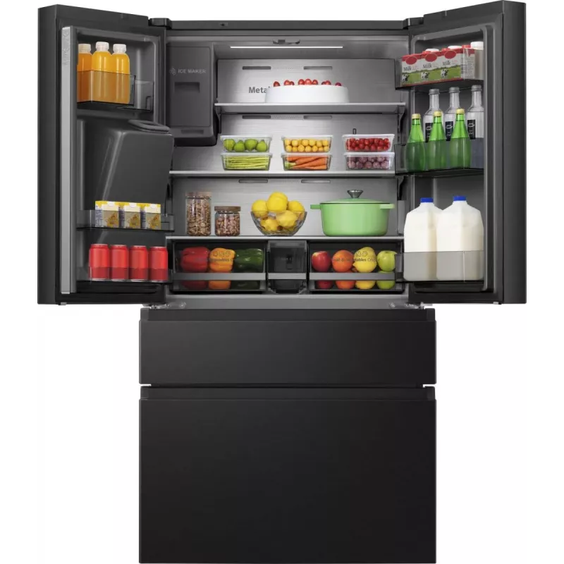 Hisense RF728N4SBFE frigorifero side-by-side libera installazione 560 L nero