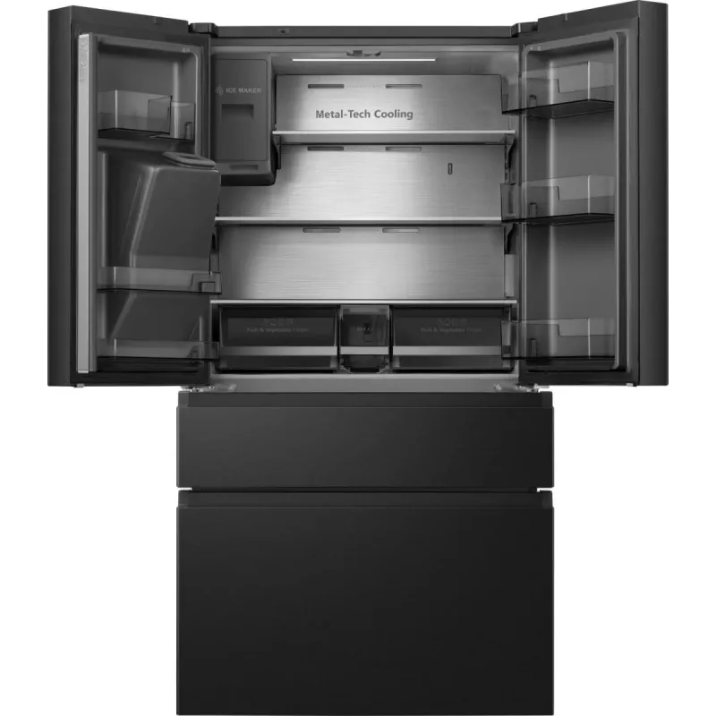 Hisense RF728N4SBFE frigorifero side-by-side libera installazione 560 L nero