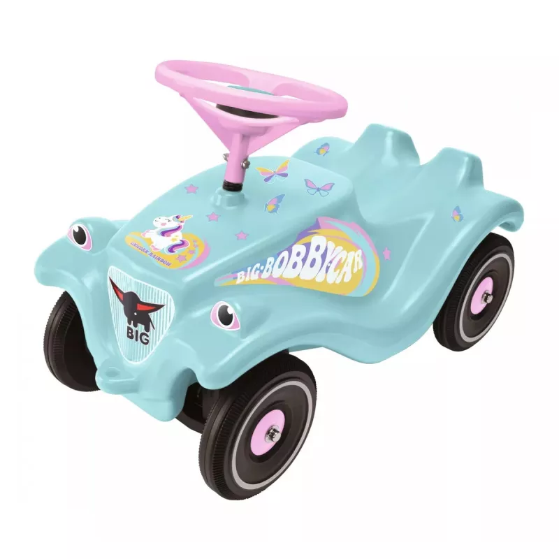 Auto a spinta BIG Bobby Car spinta 1 utente 4 ruote rosa turchese