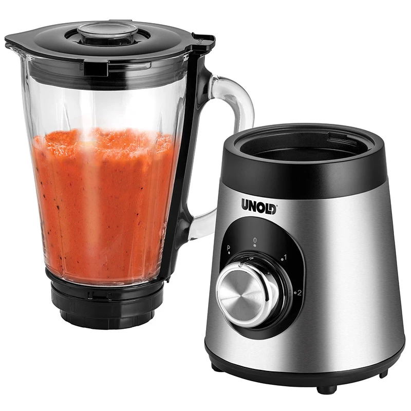 Unold Edel 1,5 L frullatore da tavolo 500 W nero, acciaio inox, trasparente