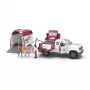 schleich HORSE CLUB veterinaria mobile con rimorchio, animale, cavalli, 5 anni, multicolore