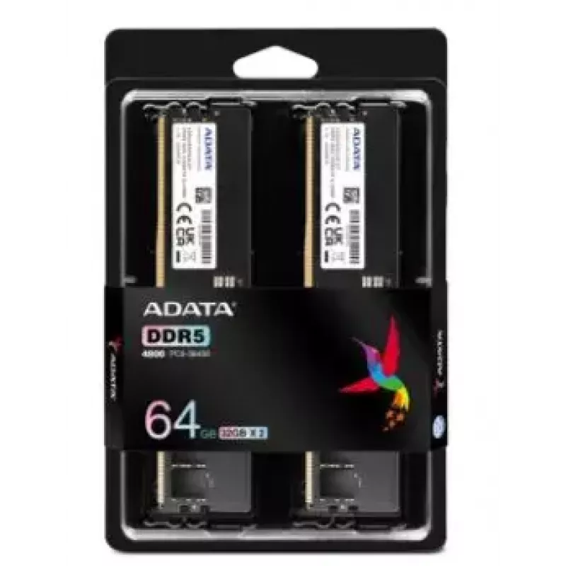 ADATA Premier DDR5 4800MHz 64GB (2x32GB) UDIMM memoria RAM modulo kit (AD5U480032G-DT)