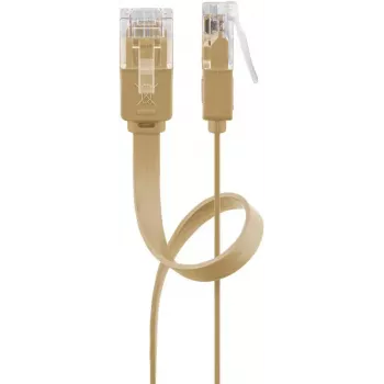 Cavo di rete Goobay 95881 marrone chiaro 10m Cat6 U/UTP