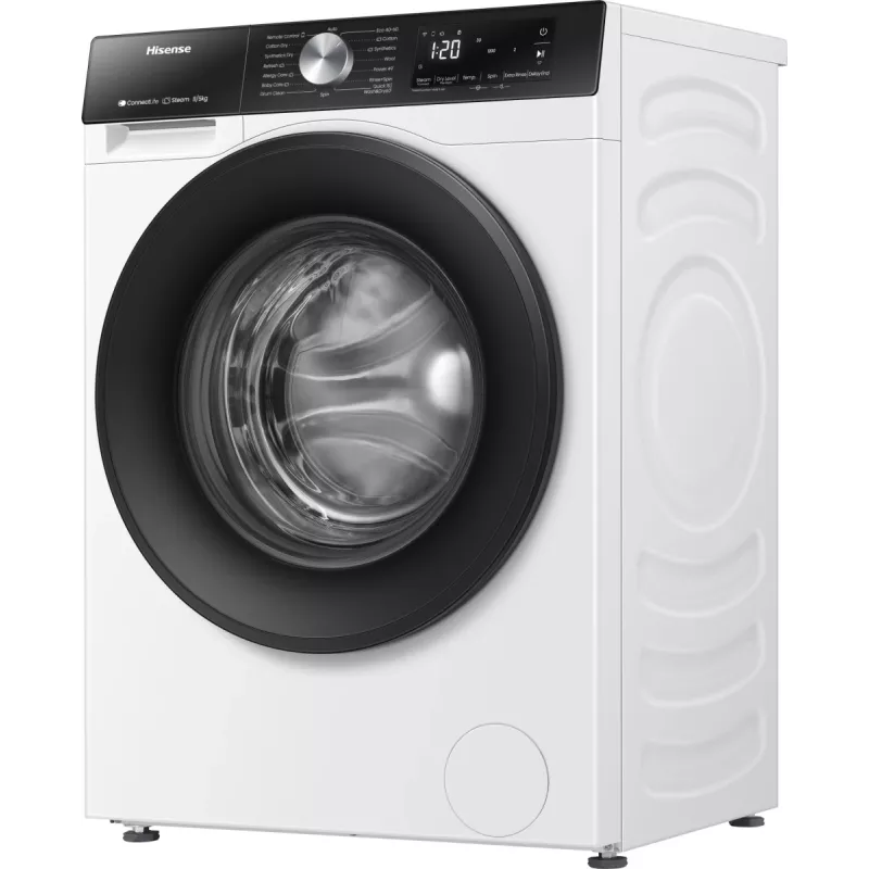 Hisense WD3S8043BW3 lavasciuga a libera installazione a carica frontale bianco