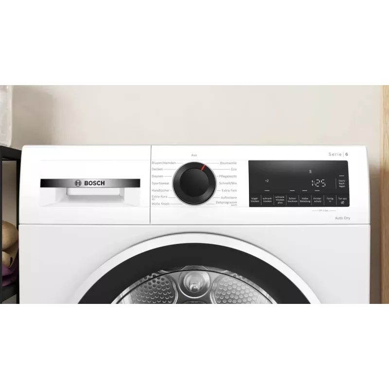 Bosch Serie 6 WQG241001 asciugatrice a libera installazione a carica frontale 9 kg bianco