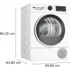 Bosch Serie 6 WQG241001 asciugatrice a libera installazione a carica frontale 9 kg bianco