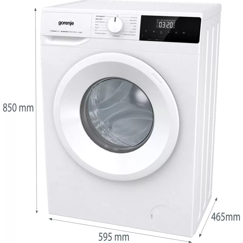 Gorenje WNHPI62SCPS/DE lavatrice a carica frontale 6 kg 1200 giri/min bianco