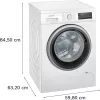 Lavatrice Siemens iQ500 WU14UT71 a carica frontale 8 kg 1400 giri/min bianco