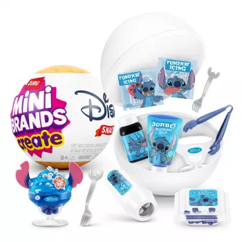 Mini Brands Create Disney Snacks Serie 1 capsula, cucina, 8 anni, batterie incluse, LR44, multicolore