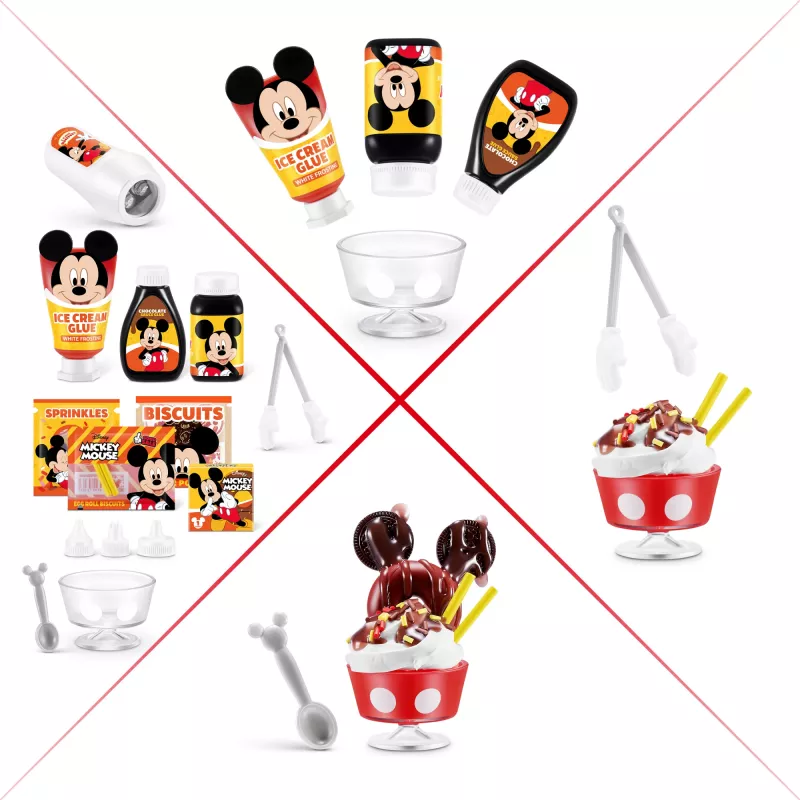 Mini Brands Create Disney Snacks Serie 1 capsula, cucina, 8 anni, batterie incluse, LR44, multicolore