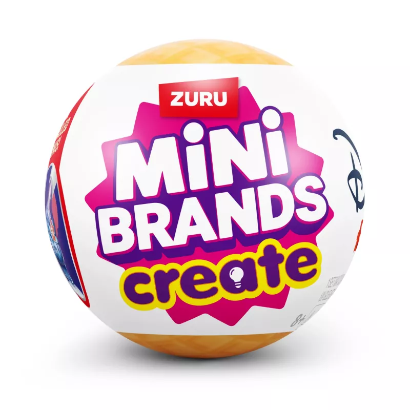 Mini Brands Create Disney Snacks Serie 1 capsula, cucina, 8 anni, batterie incluse, LR44, multicolore