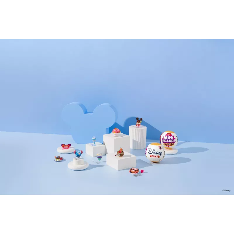 Mini Brands Create Disney Snacks Serie 1 capsula, cucina, 8 anni, batterie incluse, LR44, multicolore