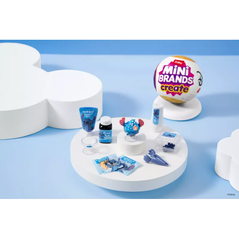 Mini Brands Create Disney Snacks Serie 1 capsula, cucina, 8 anni, batterie incluse, LR44, multicolore