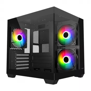 Case per PC Fortron FSP Geh Mini S140 BA micro-ATX / M-ITX, ARGB, nero