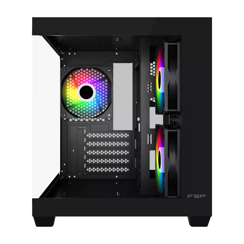 Case per PC Fortron FSP Geh Mini S140 BA micro-ATX / M-ITX, ARGB, nero