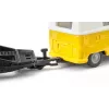 Set modellini auto Siku VW T1 con rimorchio e VW Maggiolino, preassemblato 1:50, dimensioni 42×200×51 mm