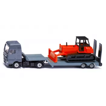 Siku MAN camion con bulldozer, modellino camion/rimorchio, 1:87, MAN, grigio, rosso, Cina