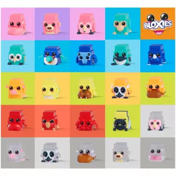 Confezione di personaggi giocattolo, Simba-Dickie Bloxies serie 2 — 4 personaggi assortiti