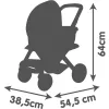 Passeggino per bambole 3-in-1 Simba-Dickie Smoby Maxi-Cosi beige