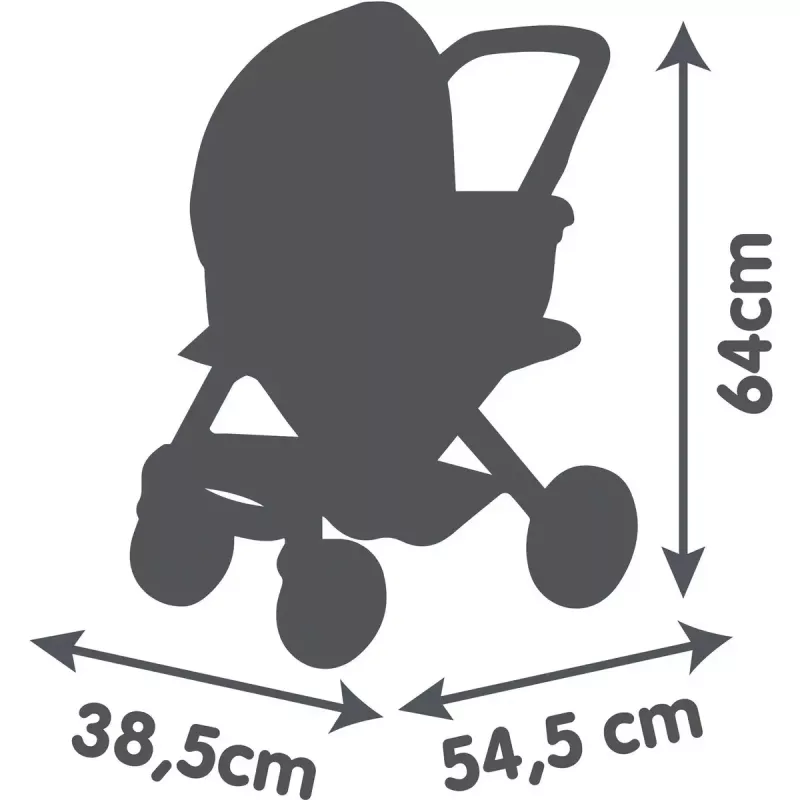 Passeggino per bambole 3-in-1 Simba-Dickie Smoby Maxi-Cosi beige