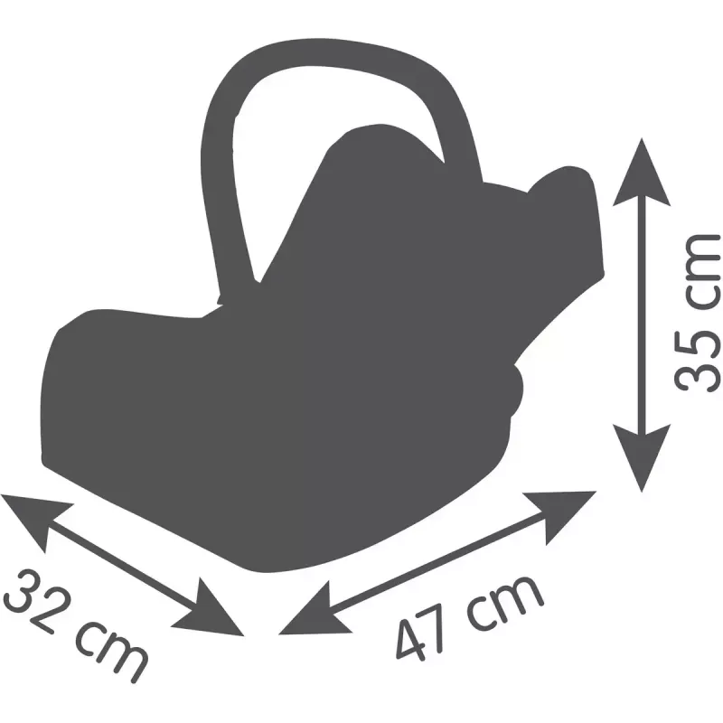 Seggiolino auto per bambole Simba-Dickie Maxi-Cosi, beige — accessorio per bambole