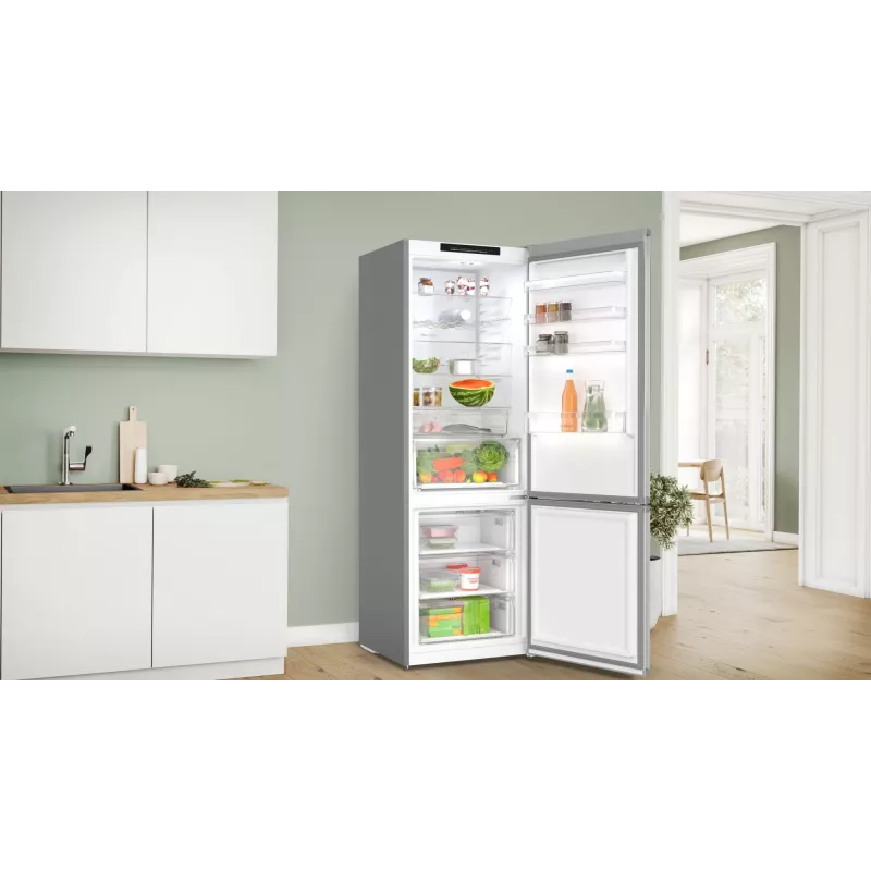 Bosch Serie 4 KGN492IAF frigorifero combinato freestanding 440 L acciaio inox