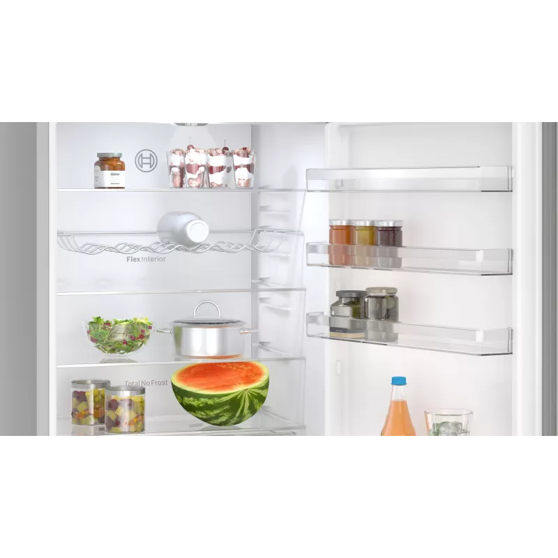 Bosch Serie 4 KGN492IAF frigorifero combinato freestanding 440 L acciaio inox