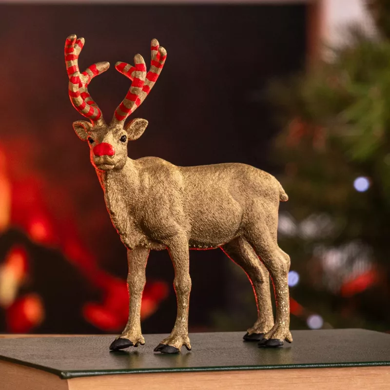 schleich WILD LIFE renna giubileo in oro, 14 anni, multicolore, 1 pz.