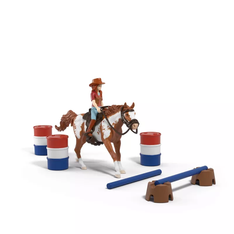 schleich HORSE CLUB avventura western di Hannah, 5 anni, cavalli, multicolore, plastica