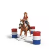 schleich HORSE CLUB avventura western di Hannah, 5 anni, cavalli, multicolore, plastica