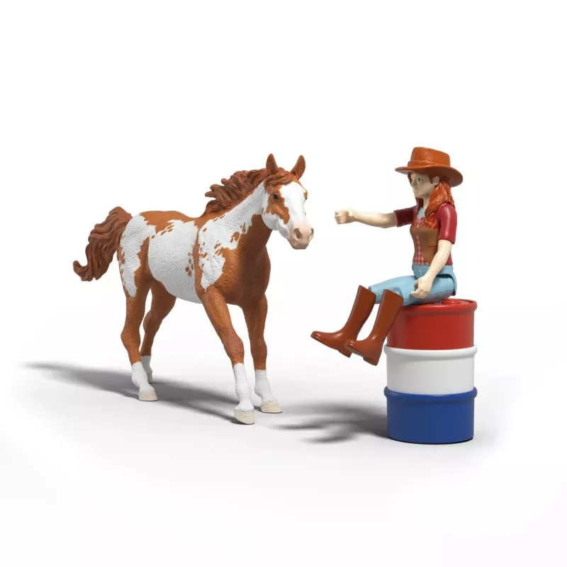 schleich HORSE CLUB avventura western di Hannah, 5 anni, cavalli, multicolore, plastica