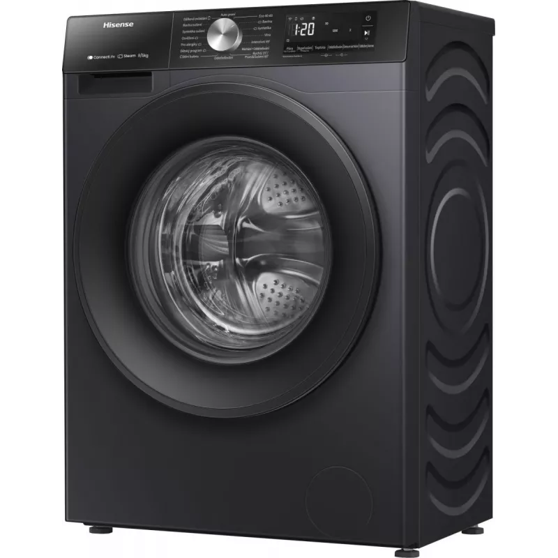 Hisense WD3S8043BB3 lavasciuga freestanding a carica frontale nero