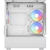 Case per PC tower AEROCOOL Viewport Mini-G-WT-v4 ARGB con due pannelli in vetro temperato, bianco