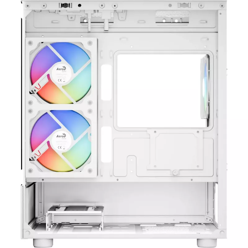 Case per PC tower AEROCOOL Viewport Mini-G-WT-v4 ARGB con due pannelli in vetro temperato, bianco