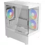 Case per PC tower AEROCOOL Viewport Mini-G-WT-v4 ARGB con due pannelli in vetro temperato, bianco