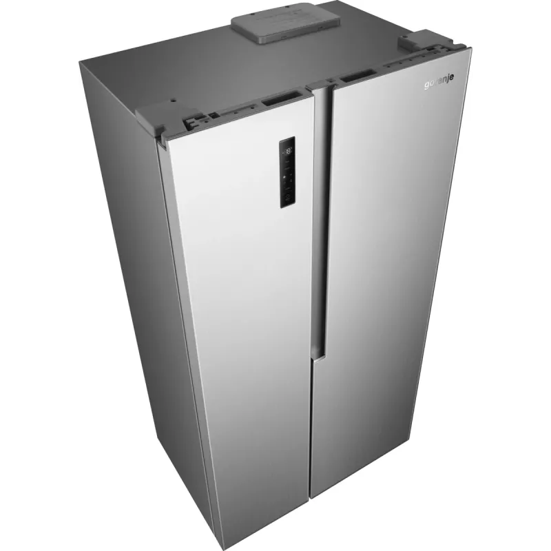 Gorenje Side by Side NRS917E41X SI, libera installazione, American Door, grigio, 2 porte, touch, LED