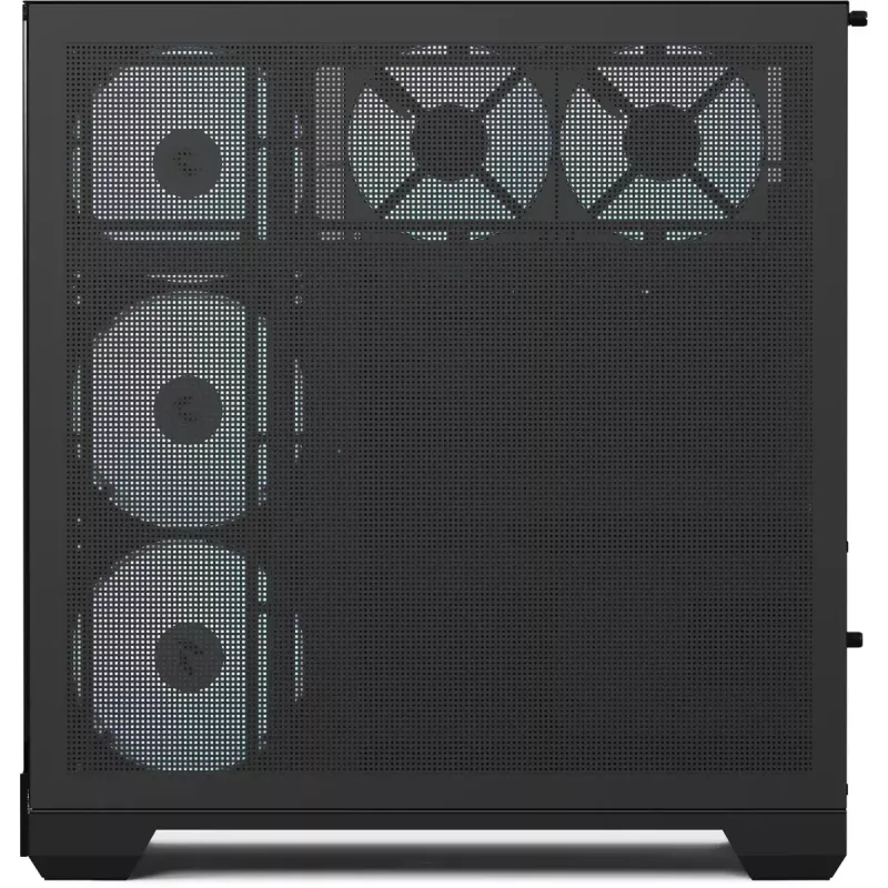 Case tower APNX V2-F-BK-v1 con tre pannelli in vetro temperato, nero