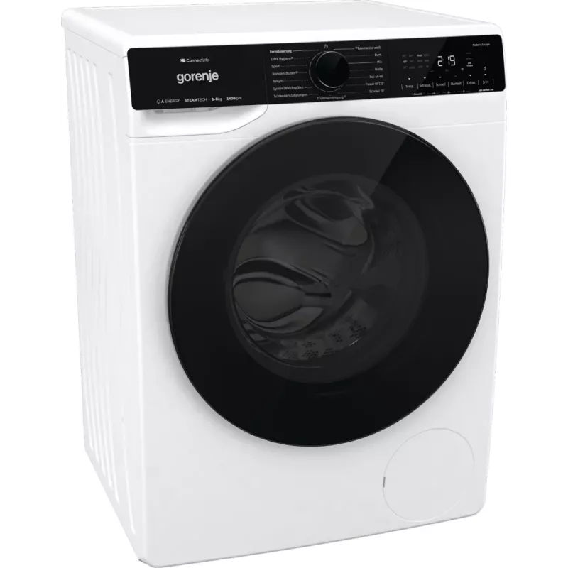Lavatrice Gorenje WPNA84A2TS a carica frontale 8 kg 1400 giri/min nero, bianco