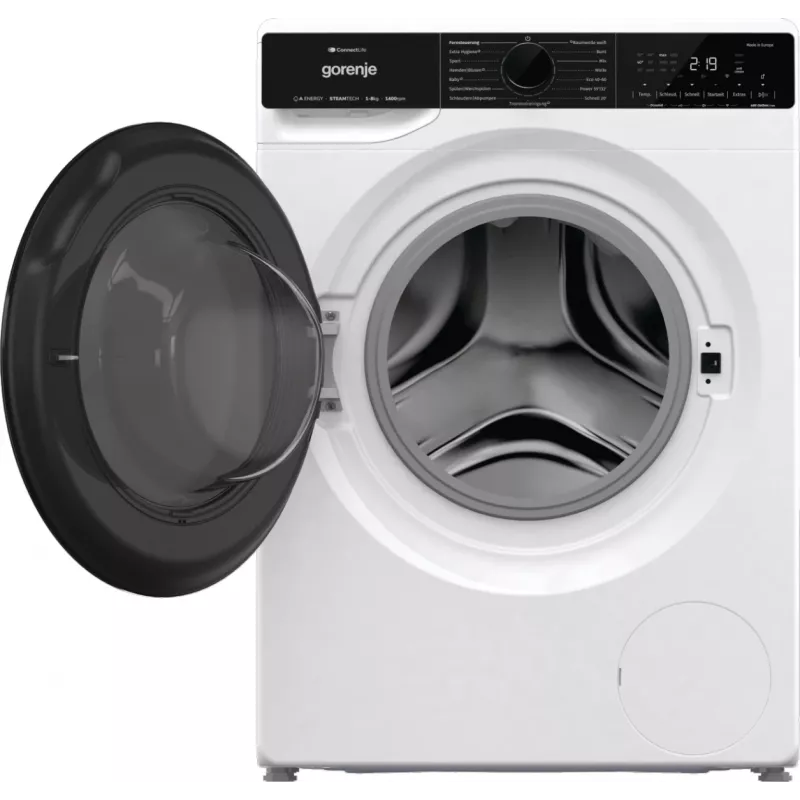 Lavatrice Gorenje WPNA84A2TS a carica frontale 8 kg 1400 giri/min nero, bianco