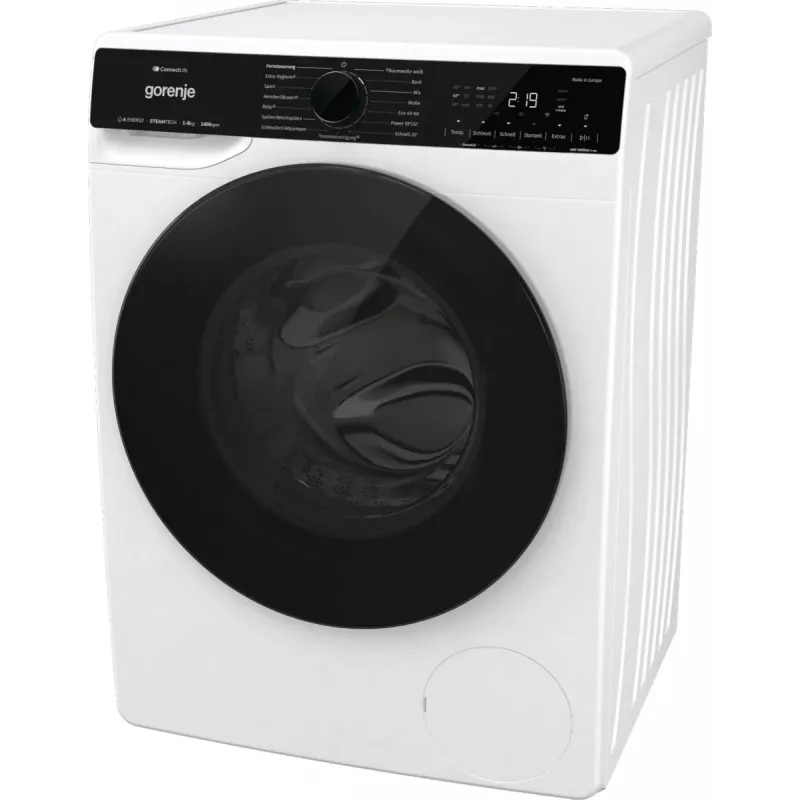 Lavatrice Gorenje WPNA84A2TS a carica frontale 8 kg 1400 giri/min nero, bianco