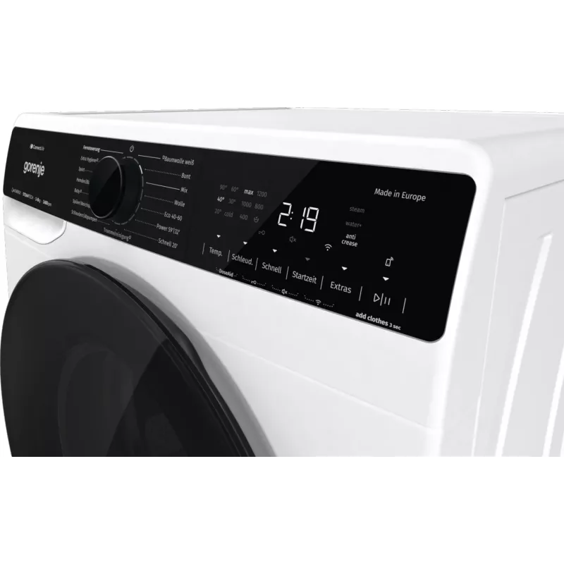 Lavatrice Gorenje WPNA84A2TS a carica frontale 8 kg 1400 giri/min nero, bianco