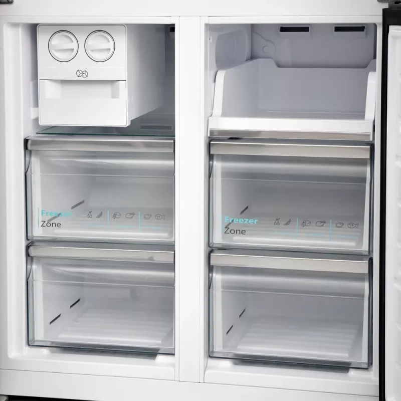 Sharp SJ-NFA35IHDPD-EU frigorifero side-by-side a libera installazione 487 L acciaio inox