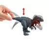 Giocattolo dinosauro Jurassic World Rebirth Wild Roar Abelisaurus, attacco con morso controllato dalla coda e suono