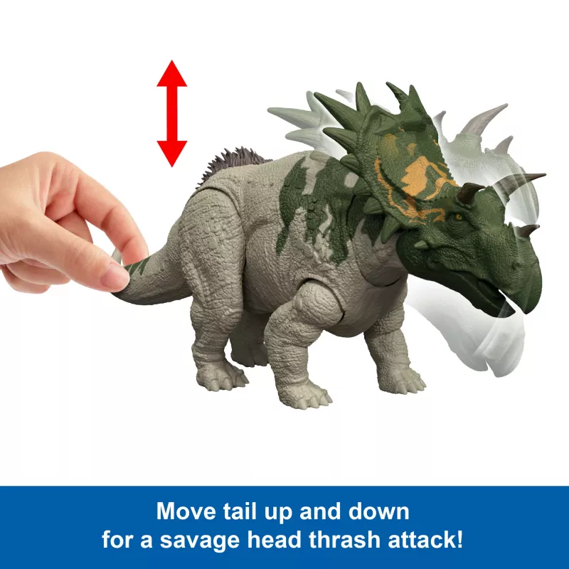Action figure MATTEL Jurassic World Wild Roar Spiclypeus JGB89 — action figure dinosauro da collezione