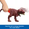 Giocattolo dinosauro Jurassic World Rebirth Wild Roar Aucasaurus, morso d'attacco controllato dalla coda e suono