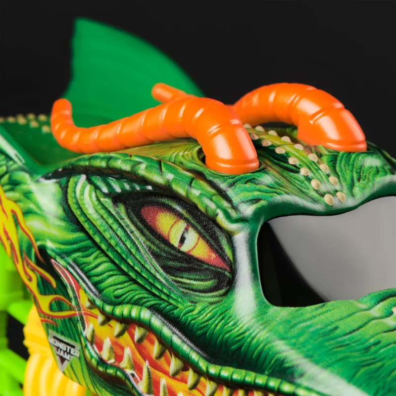 Monster Jam, monster truck Dragon ufficiale, veicolo da collezione in pressofusione, scala 1:24, giocattolo per bambini e bambine da 3 anni